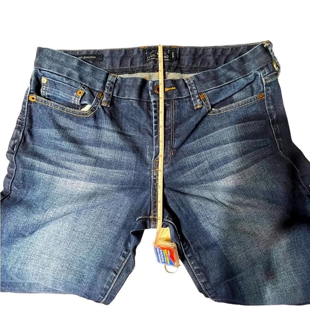Lucky Brand Sweet Jean Crop Dark Wash Straight Leg Denim‎ Jeans Women 10/30